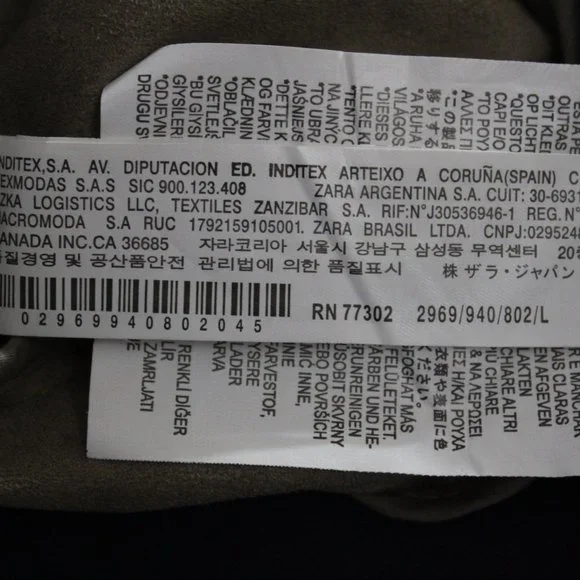 Zara Faux Vegan Suede Moto Jacket (172)🦋 - Picture 14 of 14